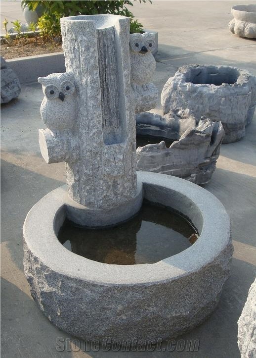 China Stone Carvings Garden Fountains Life Size Sculptures