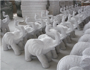 Chinese Granite Animal Sculptures Garden Stone Carvings