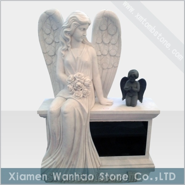 Marble Angel Tombstone &Monument,Bench Memorial