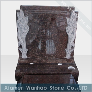 Polished Granite Tombstone,Custom Monument,Engraved Funeral Memorial
