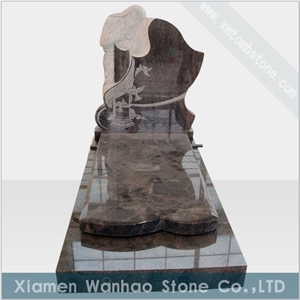 Polished Granite Tombstone,Jesus Monuments Engraved Memorials