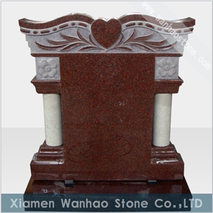 Polished Granite Tombstone &Monument/Engraved Memorials/Funerals