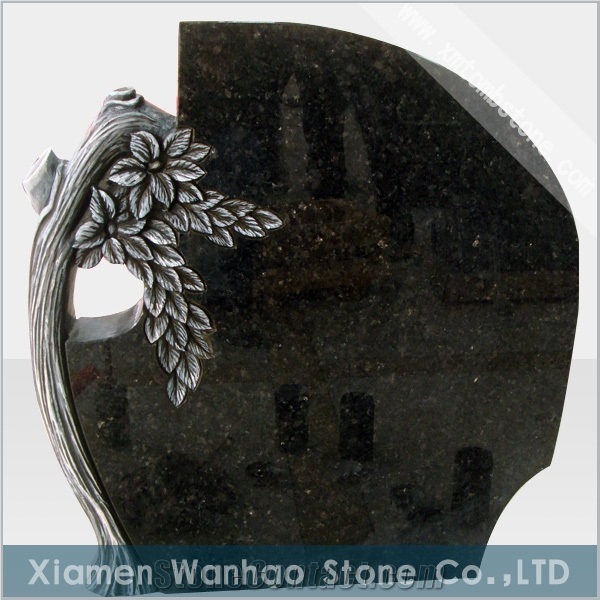 Polished Granite Tombstone&Monument,Tree Headstone, Engraved Memorials