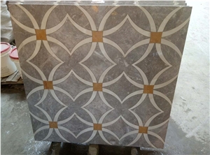 800x800 Volakas Marble Turnell Grey Marble Water-Jet Porcelain Tile