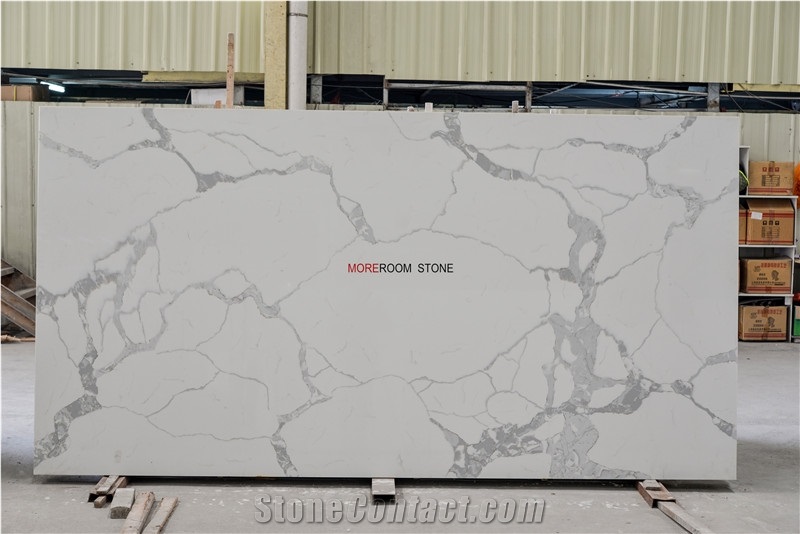 American Market White Quartz Stone Countertop