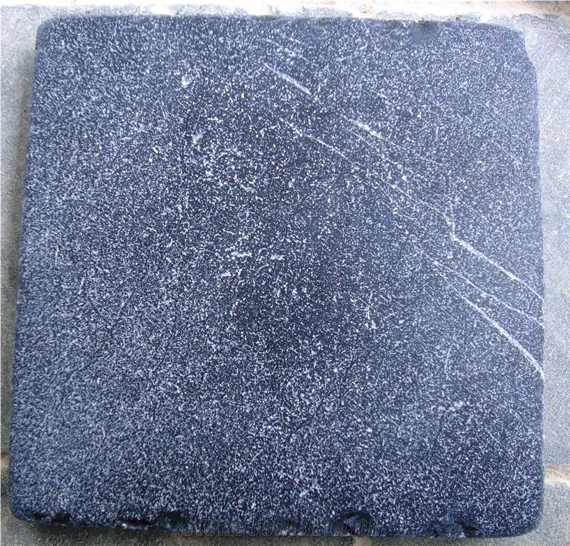 Vietnam Blue Stone Tumbled Brushed with No Sawmarks