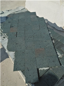 China Green Stone Pool Paving Tiles 10x10x1cm
