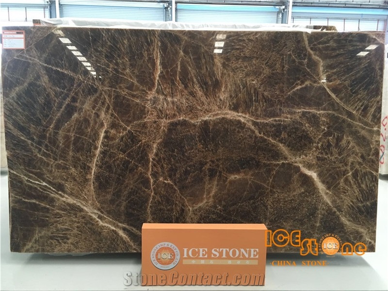 Beautiful Brown Onyx in Bookmatch Tiles for Interior Decoration Wall