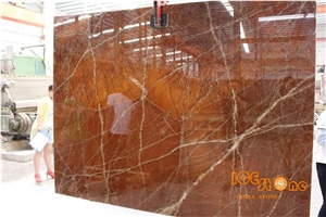 Beautiful Brown Onyx in Bookmatch Tiles for Interior Decoration Wall