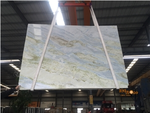 Blue and Green Chinese Marble/Changbai White Jade High Polished
