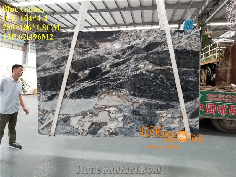 Blue Galaxy Polished Marble Big Size & Good Price/3cm Available