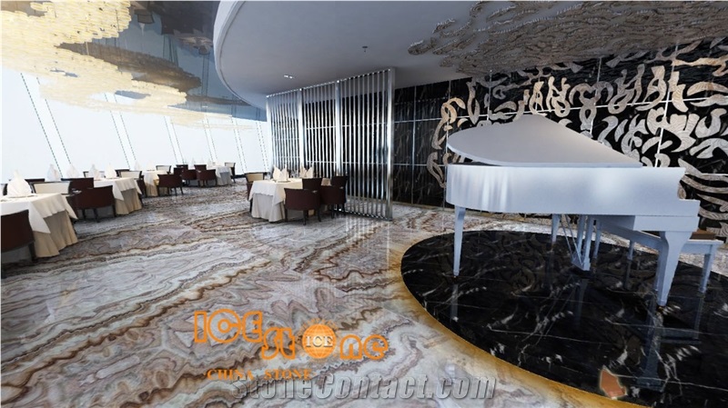 China Colorful Onyx Slab,Tian Yun,Interior Wall and Floor Applications