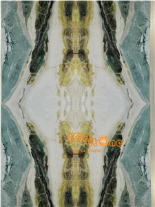 China Dreaming Green Polished Marble Tiles & Slabs/Chinese Luxury Wall