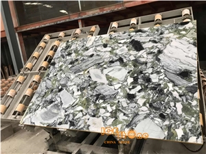China Ice Connect Marble/Chinese Green Slabs&Tiles/China Green Jade