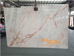 Chinese China White Beauty Ice Age Marble Tiles & Slabs Stone Floor