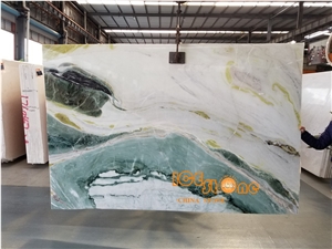 Dream Green Marble Slabs and Tiles China Green Stone Bookmatch Wall