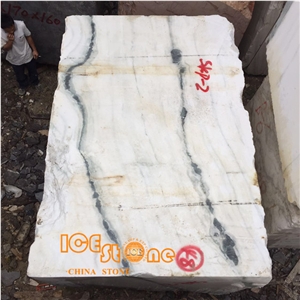 Hot Sale Panda White Marble Blocks in Stock for Slab