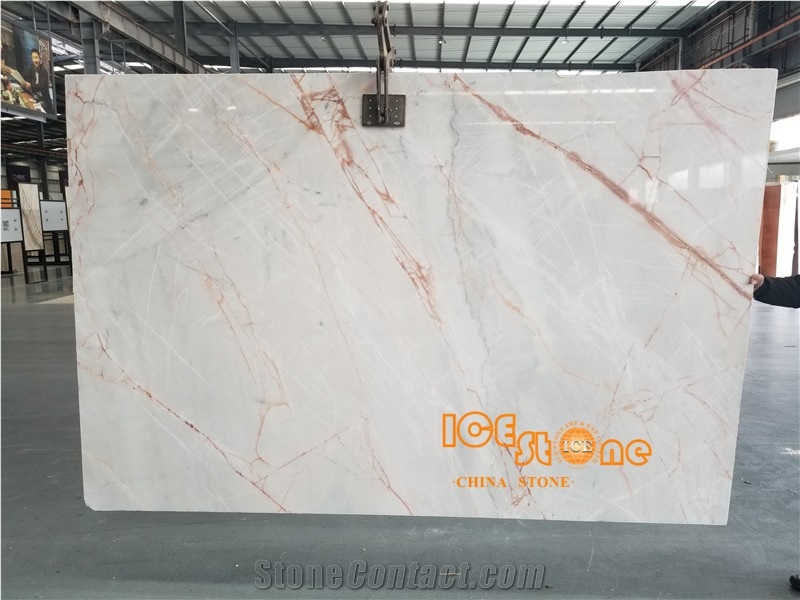 Ice Age Grey Color China Marble Nature Stone Quarry Owner Slabs