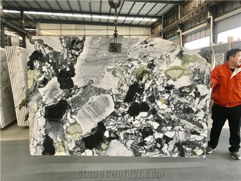 Ice Connect Marble Green Color China Marble Slabs&Tiles Wall Floor