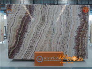 Red Dragon Onyx Light Transparency Slabs & Tiles/Bookmatch Stone