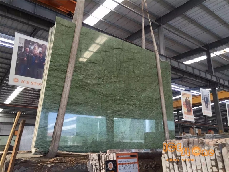 Spring Green Marble Slabs&Tiles Cut to Size/Pure Green Natural Stone