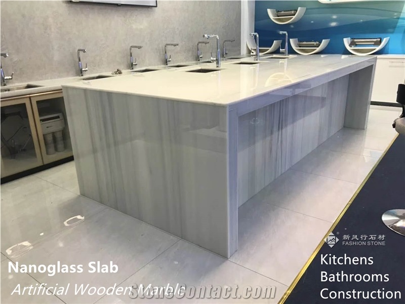 Nano Glass,White Marble Slab&Tile,Kitchens,Bathrooms,Construction,Etc.