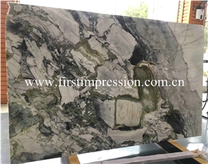 Ice Connect White Beauty Marble Slabs Ice Connect Marble Green Slabs
