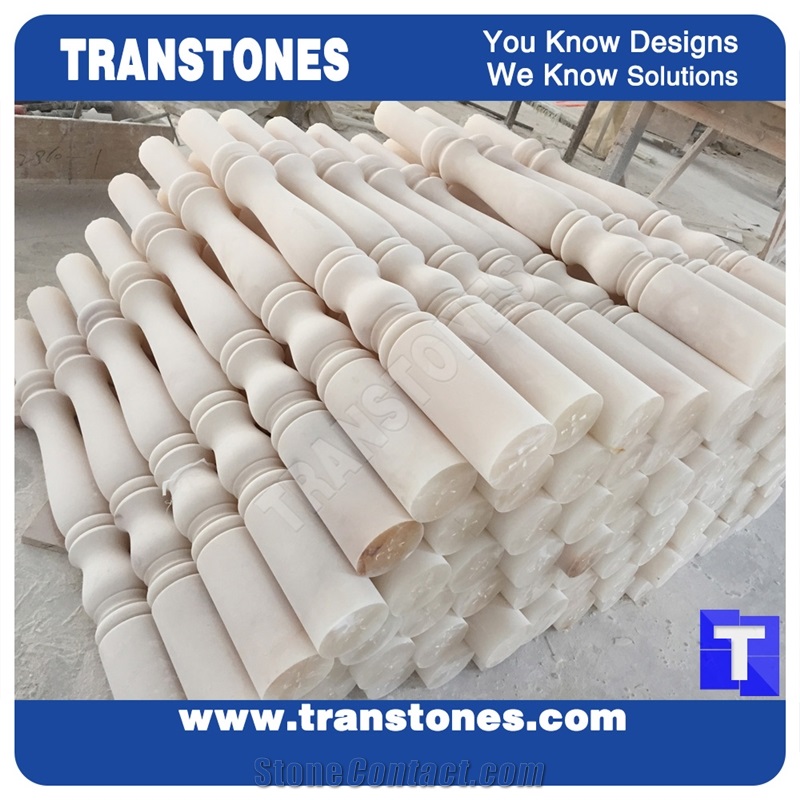 Alabaster Handrails Customized Staircase Rails