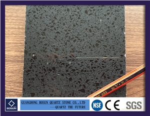 Artificial Quartz Stone Bs1312 Black Star Slabs & Tiles Engineer Stone