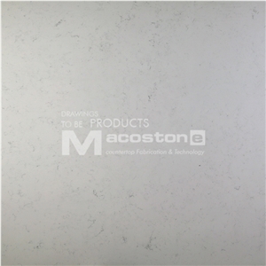 Artificial White Carrara Quartz Stone Wholesale for Bar Counter Top