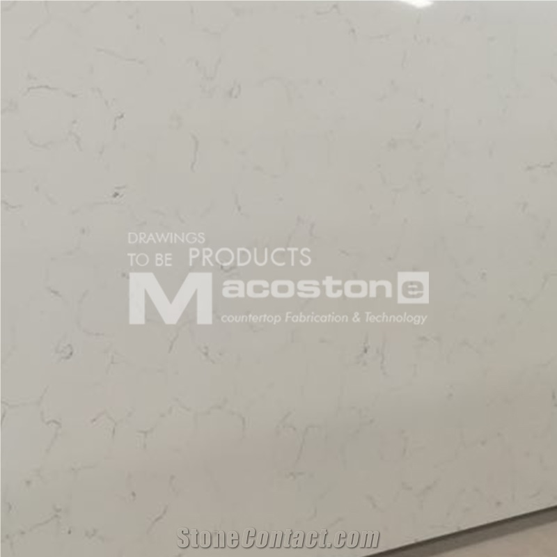 Factory Direct Artificial Carrara White Quartz Stone for Countertops