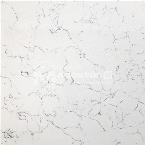 Hot Carrara Quartz Stone Slab for Kitchen Bathroom Countertop