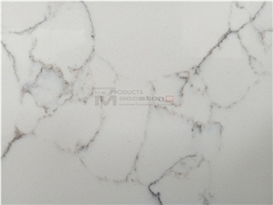 Salable Artificial Calacatta Quartz Stone Slab for Kitchen Countertop