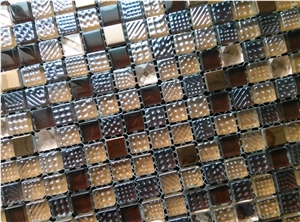Diamond Mosaic Mix Crystal Glass Tile