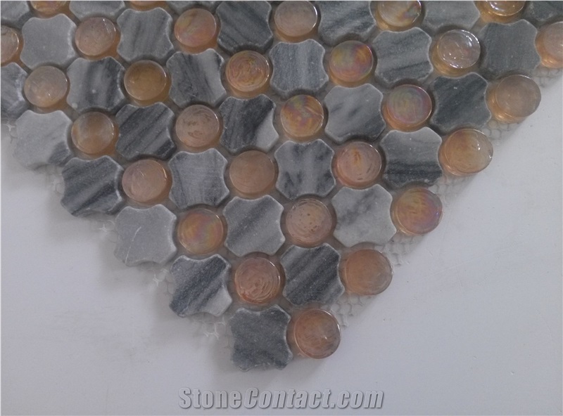 Glass Marble Mosaic Tile