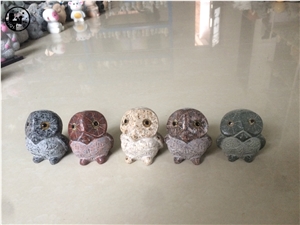 G654,G682,G623,G603,Colorful Granite Owl Artifacts,Handicraft