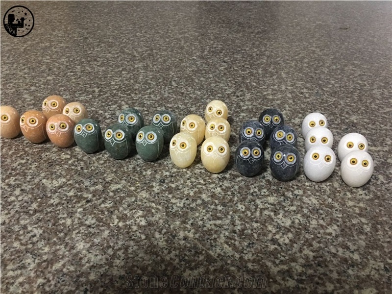 G654,G682,G623,G603,Colorful Granite Owl Artifacts,Handicraft