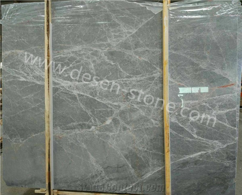 Baltic Grey/Gray Marble Stone Slabs&Tiles Bookmatching/Countertops