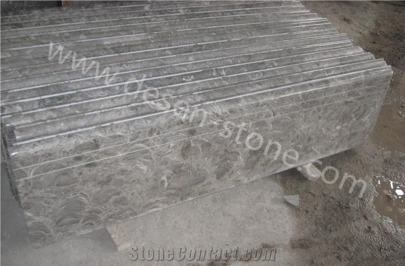 Bawang Hua Grey Marble Stone Stairs/Steps/Stair Treads/Stair Riser