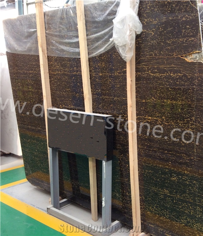 Black Gold/Black&Gold/Ouro Negro Tp Marble Stone Slabs&Tiles Patterns