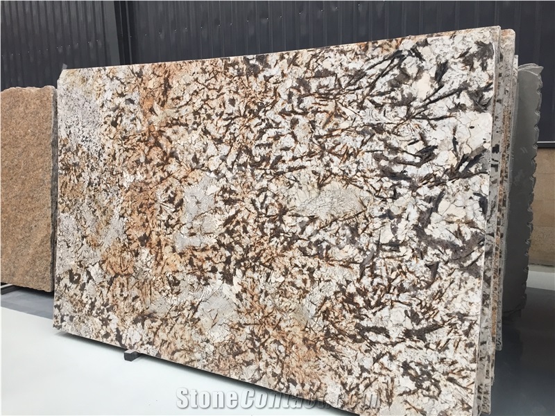 Brazil Snow Mountain Silver Fox Luxury Granite Stone Slabs&Tiles Wall