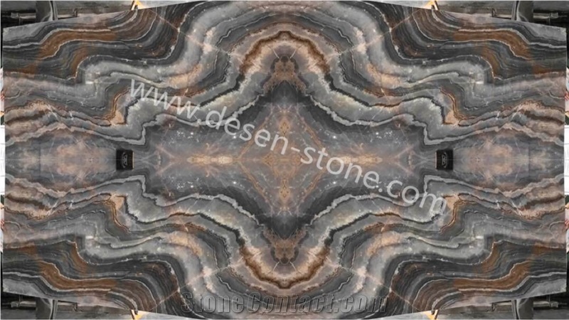 China Brown Wooden/Roma Imperiate Galaxy Star Marble Stone Slabs&Tiles