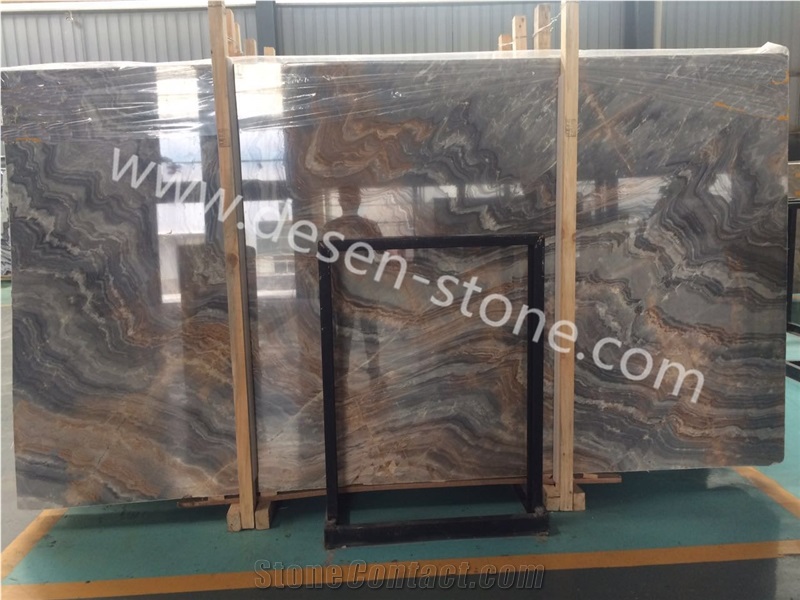 China Impression Series/Brown&Black Color Marble Stone Slabs&Tiles