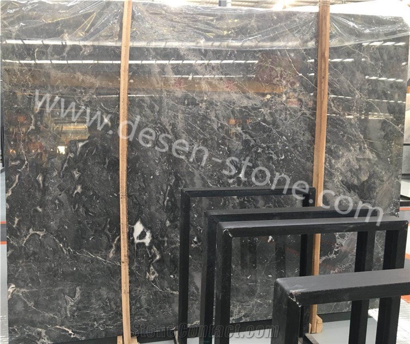 China Romantic Dark Grey/Gray Ashgrey Marble Stone Slabs&Tiles Floor