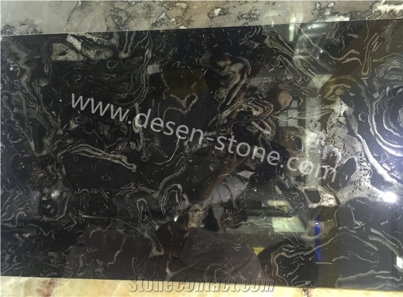 Cloudy Gray/Wolf Grey/Cloudy White/Grey Wolf Marble Stone Slabs&Tiles