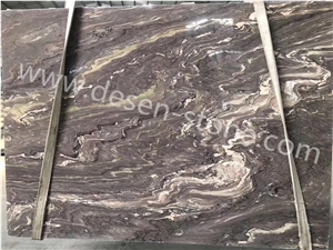 French Purple Ocean Brown Marble Stone Slabs&Tiles Background/Patterns