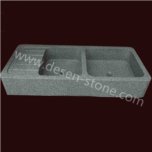 G603 Grey Granite Stone Kitchen/Bathroom Vessel Sinks/Wash Basins