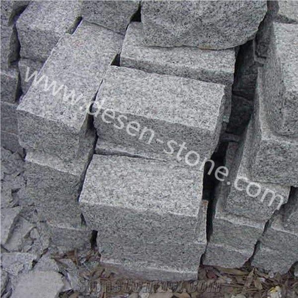 G603 Padang Grey/Gray Granite Cobblestons/Cube Stones/Cobble Setts