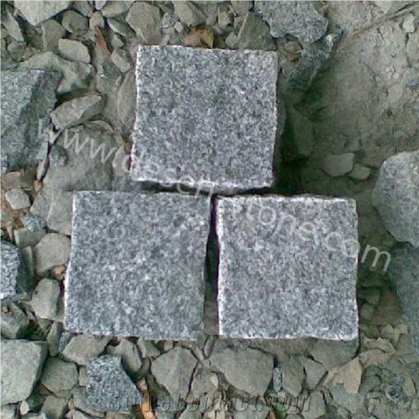 G654 Black Granite Cobblestones/Cobble Stone/Cube Stone/Paving Stone