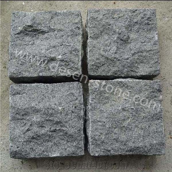 G654 Black Granite Cobblestones/Cobble Stone/Cube Stone/Paving Stone